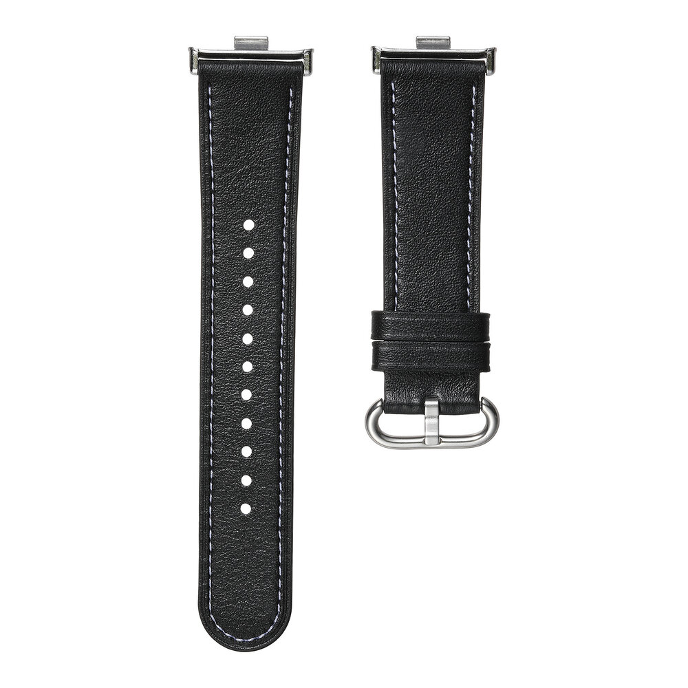 Strap-it® Strap-it Redmi Watch 5 leren bandje (zwart)