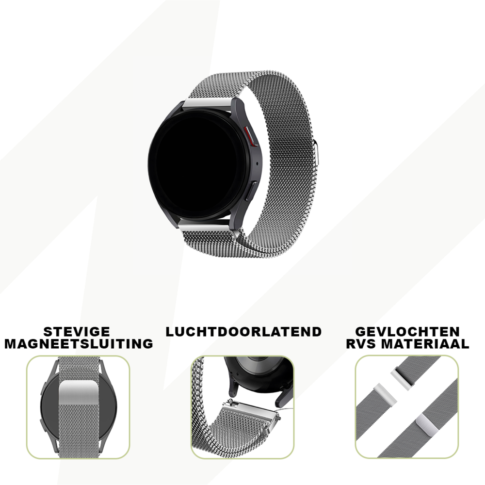 Bandz Bandz Suunto Vertical Milanese loop band (zilver)