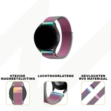 Bandz Bandz Polar Ignite 2 Milanese loop band (regenboog)
