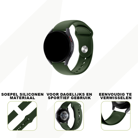 Bandz Bandz Fossil Gen 5 sport band 'Deluxe' (olijfgroen)