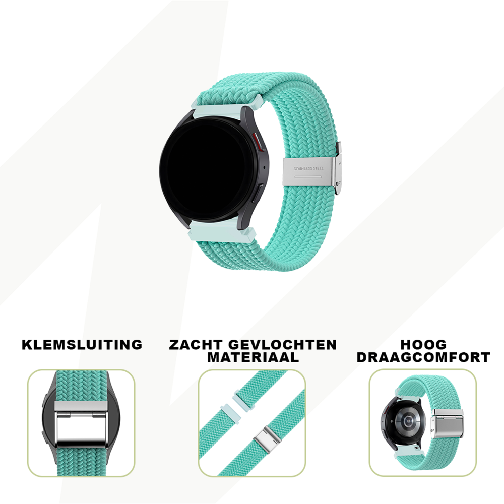 Bandz Bandz Polar Unite gevlochten nylon band (turquoise)
