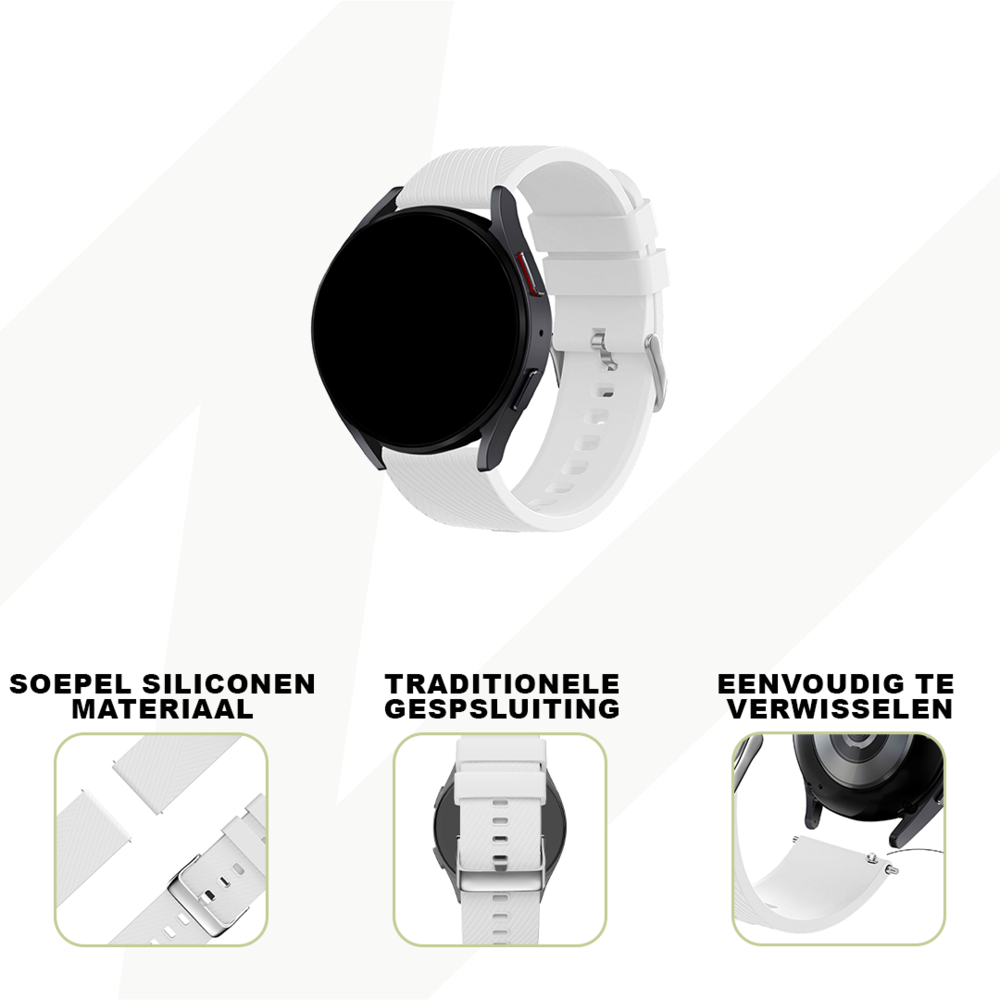 Bandz Bandz Suunto 5 Peak siliconen band 'Deluxe' (wit)