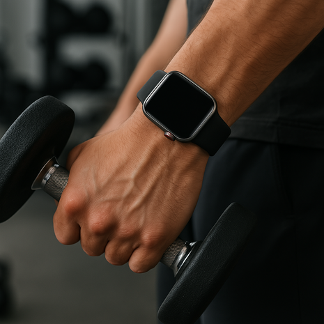 Strap-it® Strap-it Apple Watch silicone bandje (zwart)