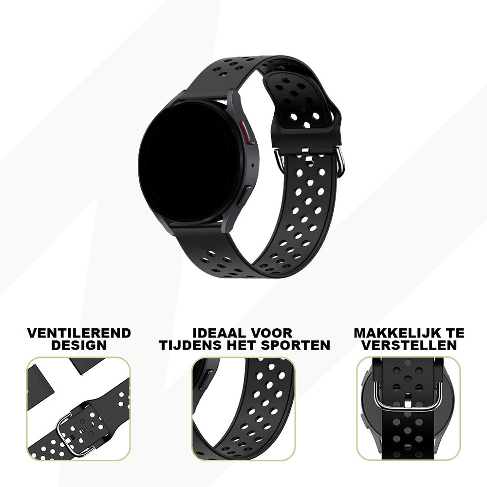 Bandz Bandz Amazfit Bip 5 sport band 'Air' (zwart)