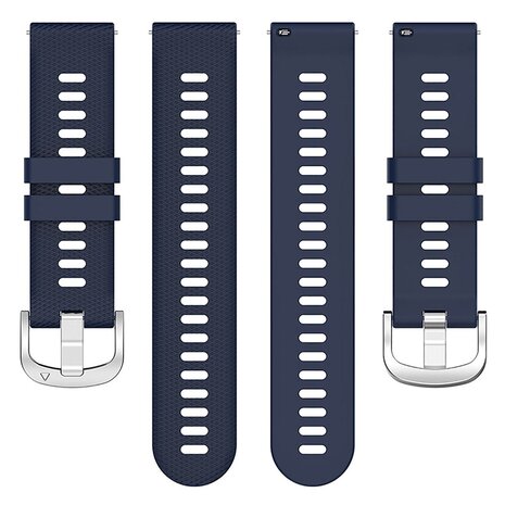 Strap-it® Strap-it Garmin Vivoactive 6 siliconen bandje (donkerblauw)