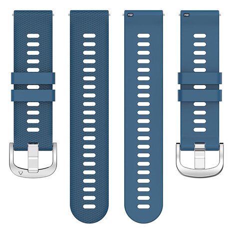 Strap-it® Strap-it Garmin Vivoactive 6 siliconen bandje (blauw)