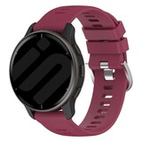 Strap-it® Garmin Vivoactive 6  siliconen bandje (wijnrood)