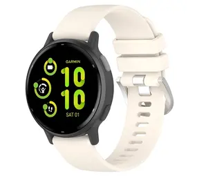 Strap-it® Garmin Vivoactive 6 siliconen classic bandje (sterrenlicht)