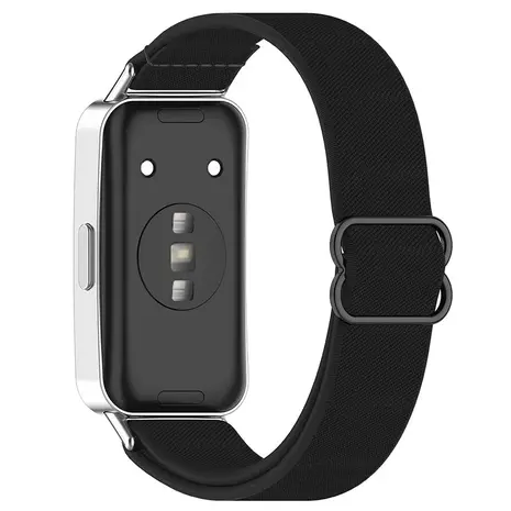 Strap-it® Strap-it Huawei Band 8 elastisch bandje (zwart) Strap-it® Strap-it Huawei Band 8 elastisch bandje (zwart)