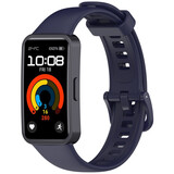 Strap-it® Huawei Band 8 classic siliconen bandje (donkerblauw)