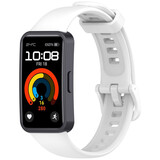 Strap-it® Huawei Band 8 classic siliconen bandje (wit)