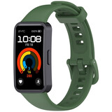 Strap-it® Huawei Band 8 classic siliconen bandje (donkergroen)