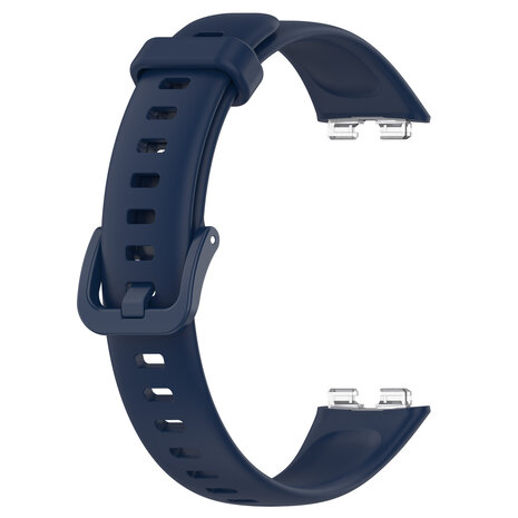 Strap-it® Strap-it Huawei Band 9 classic siliconen bandje (donkerblauw)