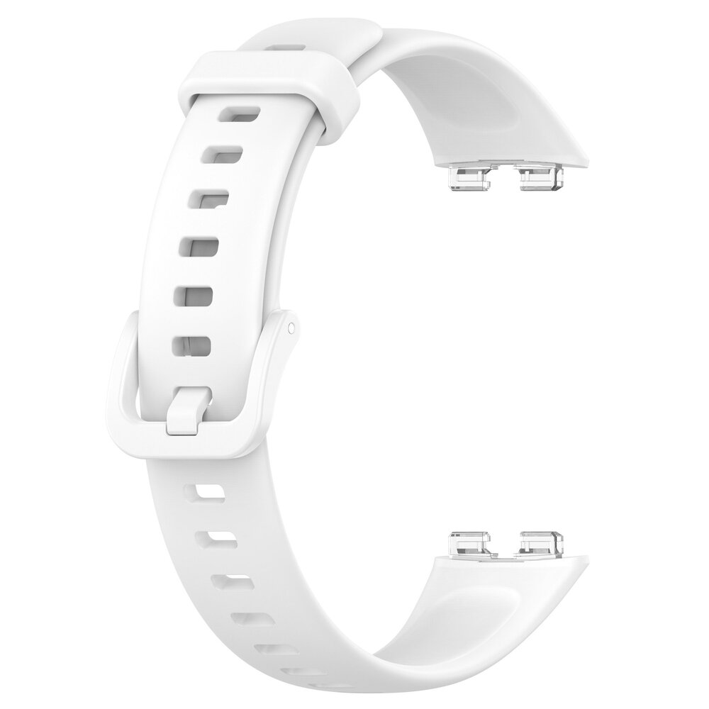Strap-it® Strap-it Huawei Band 9 classic siliconen bandje (wit)