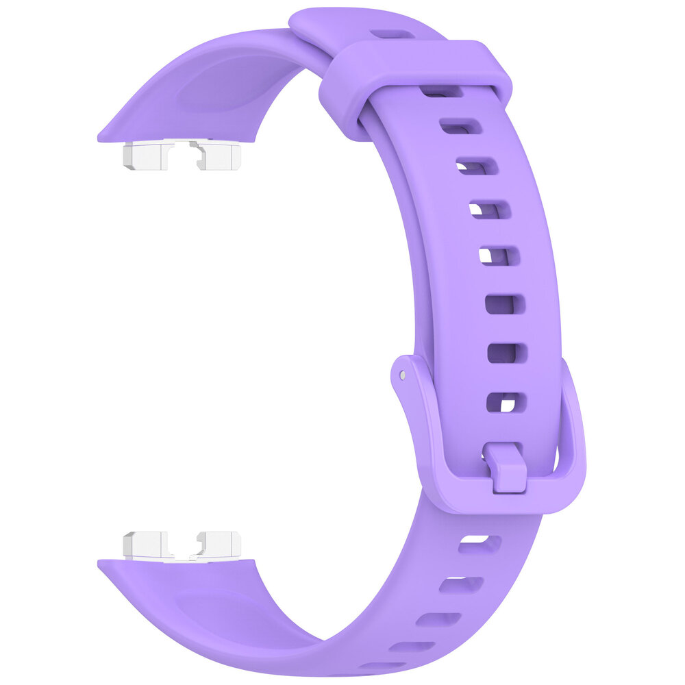 Strap-it® Strap-it Huawei Band 9 classic siliconen bandje (lila)