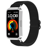 Strap-it® Huawei Band 9 elastisch bandje (zwart)