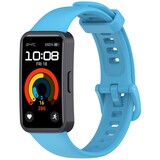 Strap-it® Huawei Band 10 classic siliconen bandje (lichtblauw)