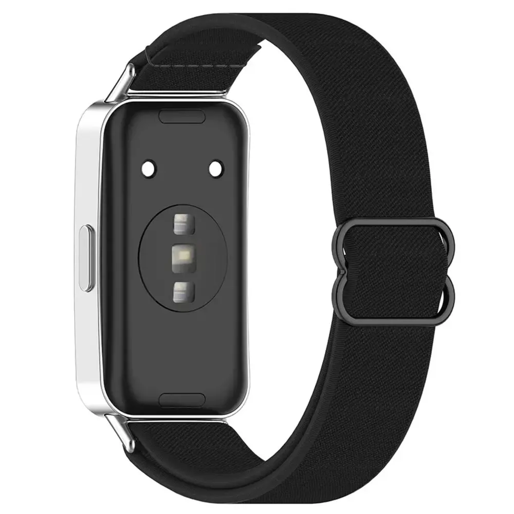 Strap-it® Strap-it Huawei Band 10 elastisch bandje (zwart) Strap-it® Strap-it Huawei Band 10 elastisch bandje (zwart)