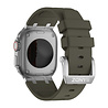 Bandz Bandz Apple Watch siliconen band 'Luxe Liquid' (bruin met zilver) Bandz Bandz Apple Watch siliconen band 'Luxe Liquid' (bruin met zilver)