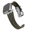 Bandz Bandz Apple Watch siliconen band 'Luxe Liquid' (bruin met zilver) Bandz Bandz Apple Watch siliconen band 'Luxe Liquid' (bruin met zilver)