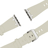 Bandz Bandz Apple Watch siliconen band 'Luxe Liquid' (beige met titanium) Bandz Bandz Apple Watch siliconen band 'Luxe Liquid' (beige met titanium)