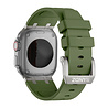 Bandz Bandz Apple Watch siliconen band 'Luxe Liquid' (groen met titanium) Bandz Bandz Apple Watch siliconen band 'Luxe Liquid' (groen met titanium)