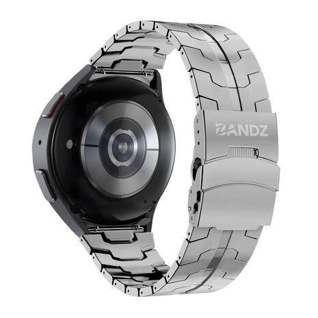 Bandz Bandz Samsung Galaxy Watch FE stalen band 'Iron' (zilver)