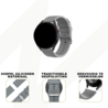 Bandz Bandz Amazfit Bip 6 siliconen band 'Deluxe' (grijs) Bandz Bandz Amazfit Bip 6 siliconen band 'Deluxe' (grijs)