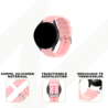 Bandz Bandz Amazfit Bip 6 siliconen band 'Deluxe' (roze) Bandz Bandz Amazfit Bip 6 siliconen band 'Deluxe' (roze)