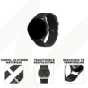 Bandz Bandz Amazfit Bip 6 siliconen band 'Deluxe' (zwart) Bandz Bandz Amazfit Bip 6 siliconen band 'Deluxe' (zwart)
