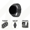 Bandz Bandz Amazfit Bip 6 titanium schakel band (zwart) Bandz Bandz Amazfit Bip 6 titanium schakel band (zwart)