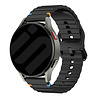 Strap-it® Strap-it Amazfit Bip 6 wave siliconen bandje (zwart) Strap-it® Strap-it Amazfit Bip 6 wave siliconen bandje (zwart)
