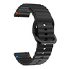 Strap-it® Strap-it Amazfit Bip 6 wave siliconen bandje (zwart) Strap-it® Strap-it Amazfit Bip 6 wave siliconen bandje (zwart)