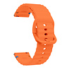 Strap-it® Strap-it Amazfit Bip 6 wave siliconen bandje (oranje) Strap-it® Strap-it Amazfit Bip 6 wave siliconen bandje (oranje)