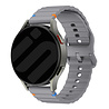 Strap-it® Strap-it Amazfit Bip 6 wave siliconen bandje (donkergrijs) Strap-it® Strap-it Amazfit Bip 6 wave siliconen bandje (donkergrijs)