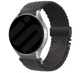 Strap-it® Amazfit Bip 6 gevlochten band met P-buckle (grijs)