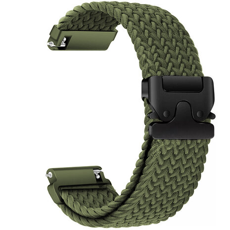 Strap-it® Strap-it Amazfit Bip 6 gevlochten band met P-buckle (groen) Strap-it® Strap-it Amazfit Bip 6 gevlochten band met P-buckle (groen)