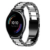 Strap-it® Strap-it Amazfit Bip 6 stalen band (zwart/zilver) Strap-it® Strap-it Amazfit Bip 6 stalen band (zwart/zilver)