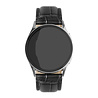 Strap-it® Strap-it Amazfit Bip 6 leather crocodile grain band (zwart) Strap-it® Strap-it Amazfit Bip 6 leather crocodile grain band (zwart)