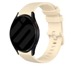 Strap-it® Amazfit Bip 6 luxe siliconen bandje (beige)