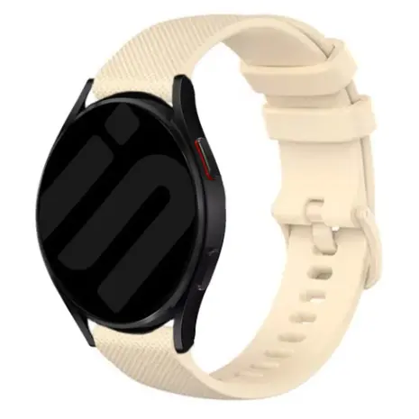 Strap-it® Strap-it Amazfit Bip 6 luxe siliconen bandje (beige)
