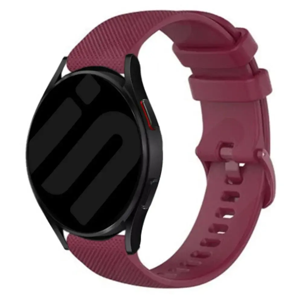 Strap-it® Strap-it Amazfit Bip 6 luxe siliconen bandje (donkerrood)