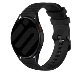 Strap-it® Amazfit Bip 6 luxe siliconen bandje (zwart)