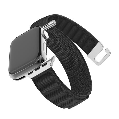 BALR. BALR Apple Watch Alpine loop band (zwart)