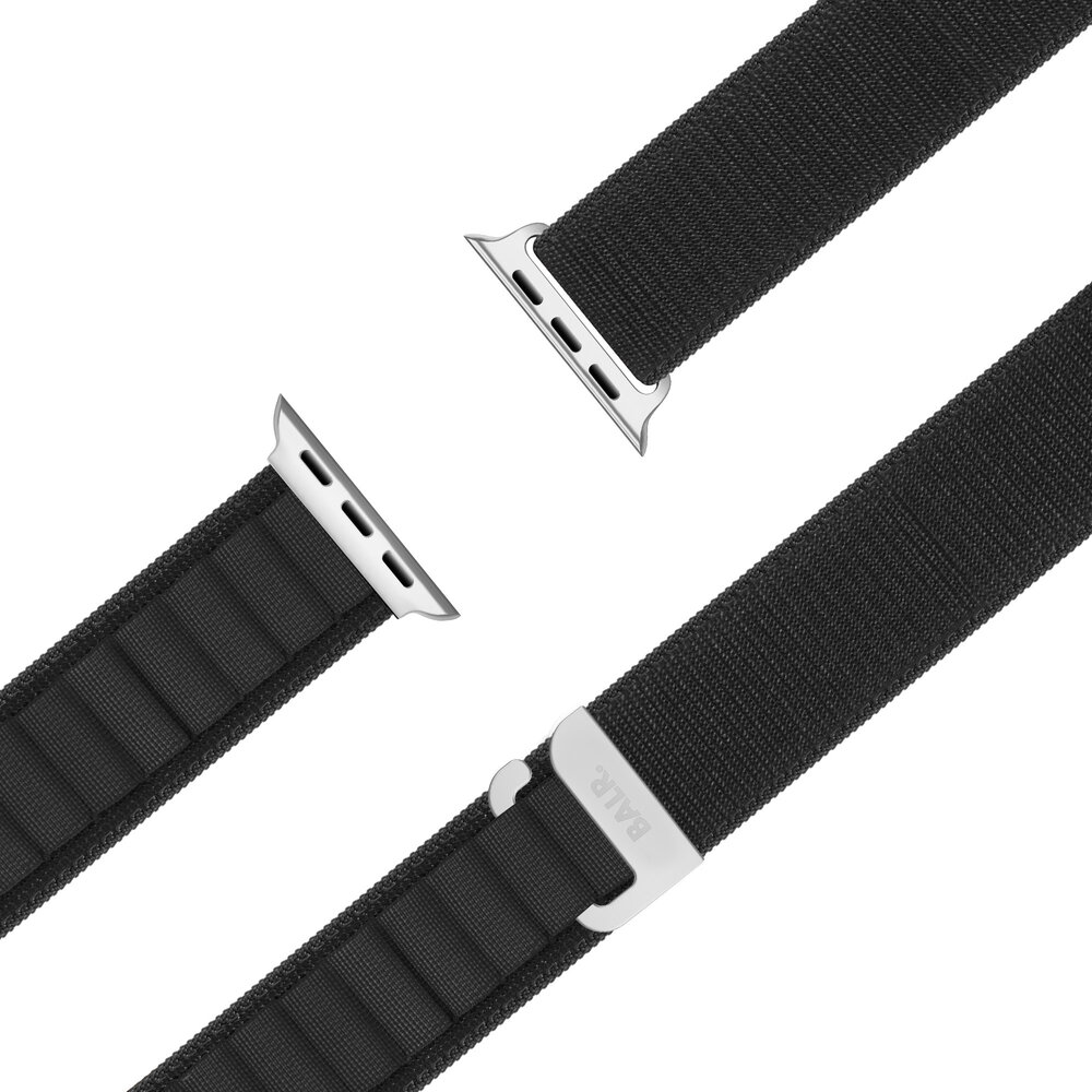BALR. BALR Apple Watch Alpine loop band (zwart)