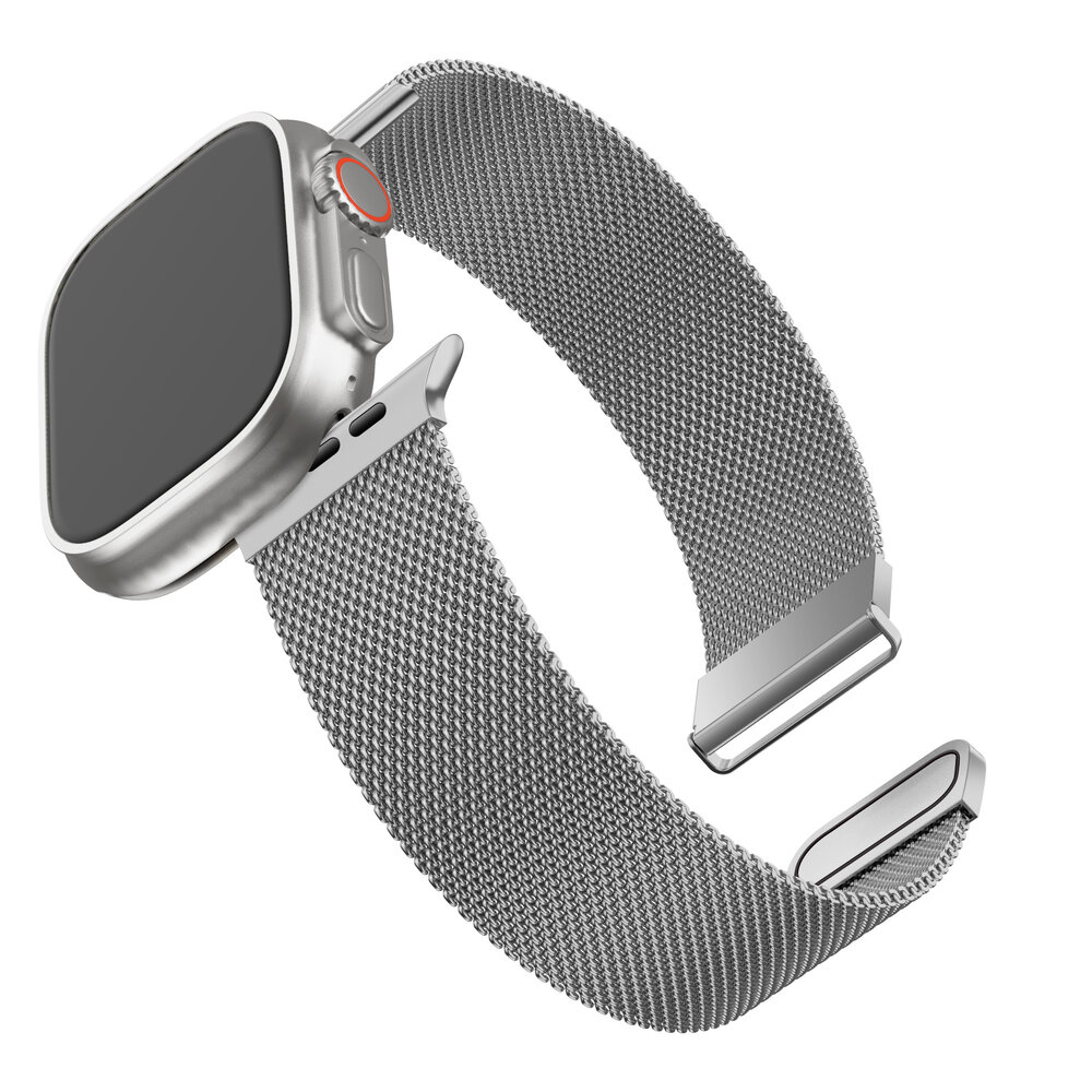 BALR. BALR Apple Watch Milanese band (zilver) BALR. BALR Apple Watch Milanese band (zilver)