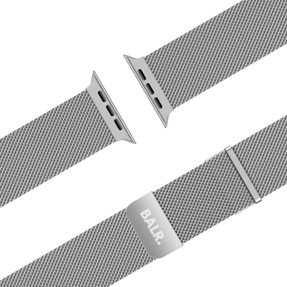 BALR. BALR Apple Watch Milanese band (zilver) BALR. BALR Apple Watch Milanese band (zilver)