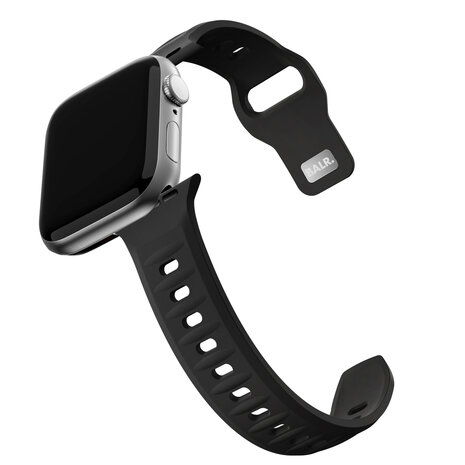 BALR. BALR Apple Watch outdoor silicone band (zwart)