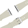 BALR. BALR Apple Watch Ultra liquid siliconen band (beige/zilver) BALR. BALR Apple Watch Ultra liquid siliconen band (beige/zilver)