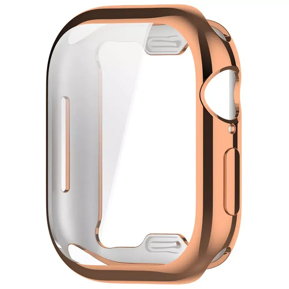 Strap-it® Strap-it Apple Watch 10 - 42mm TPU case (rosé goud)